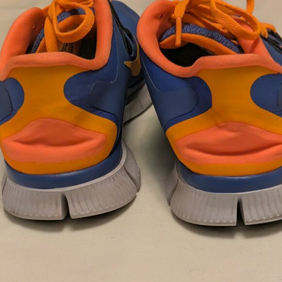 Nike Free 5.0 Womens 8.5 Training & Running Shoes Blue & Orange - Picture 3 of 13